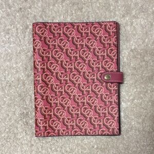 Coach Pink Monogram Notebook Cover